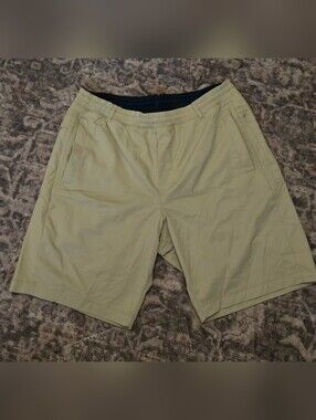Birddogs Men's Light Khaki Hybrid Shorts   Sz XL Long, 9" Inseam